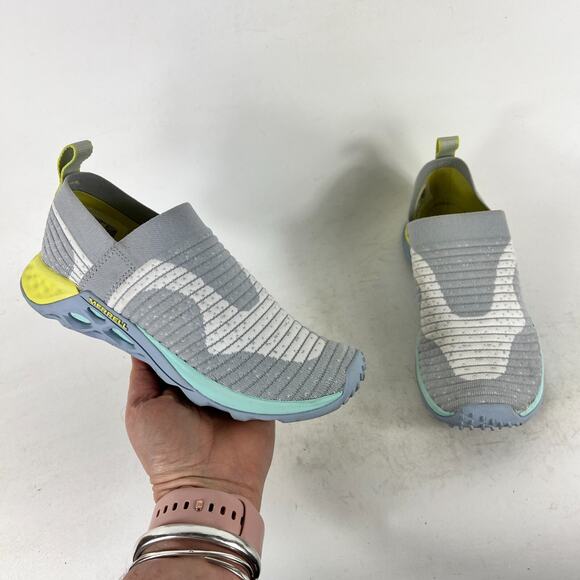 Merrell Range Laceless AC+ Sneaker Women's 6 Glacier Gray Slip-On Shoes J97768 - Picture 1 of 11